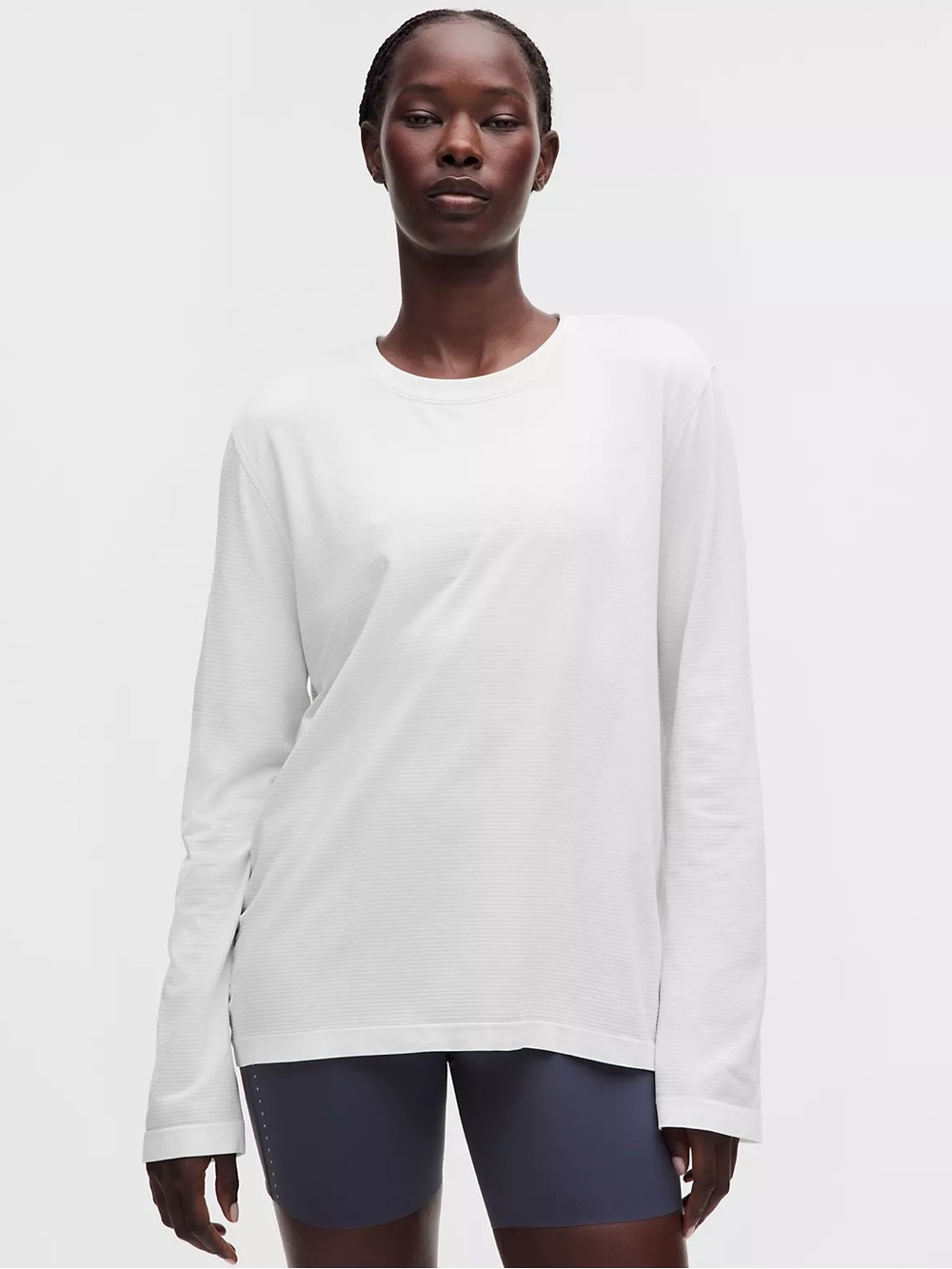 Lululemon White Swiftly Relaxed Long Sleeve